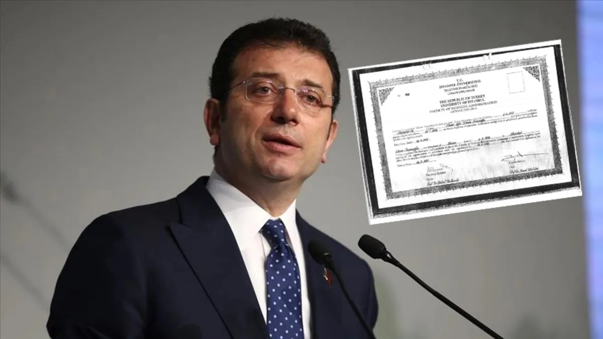 Ekrem İmamoğlu'nun diploma davası bugün!