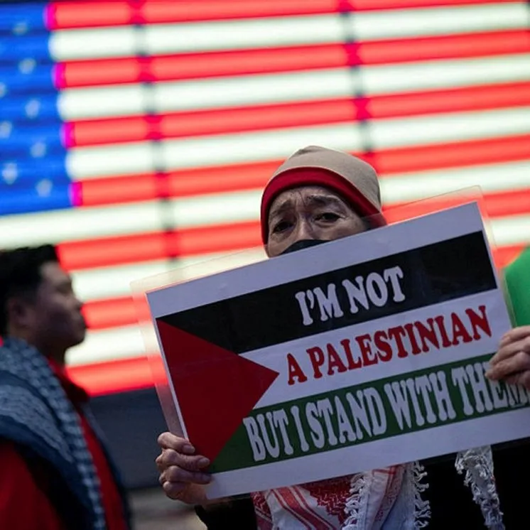 New York’ta Filistin’e destek gösterisi yapıldı