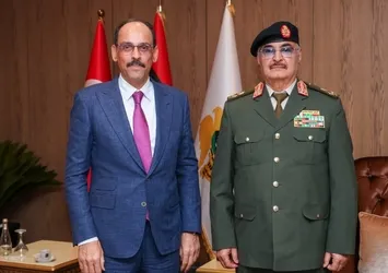 Doğu Akdeniz'de diplomasi temasları! Dolmabahçe sonrası Bingazi hamlesi: MİT Başkanı Kalın ve Hafter görüştü