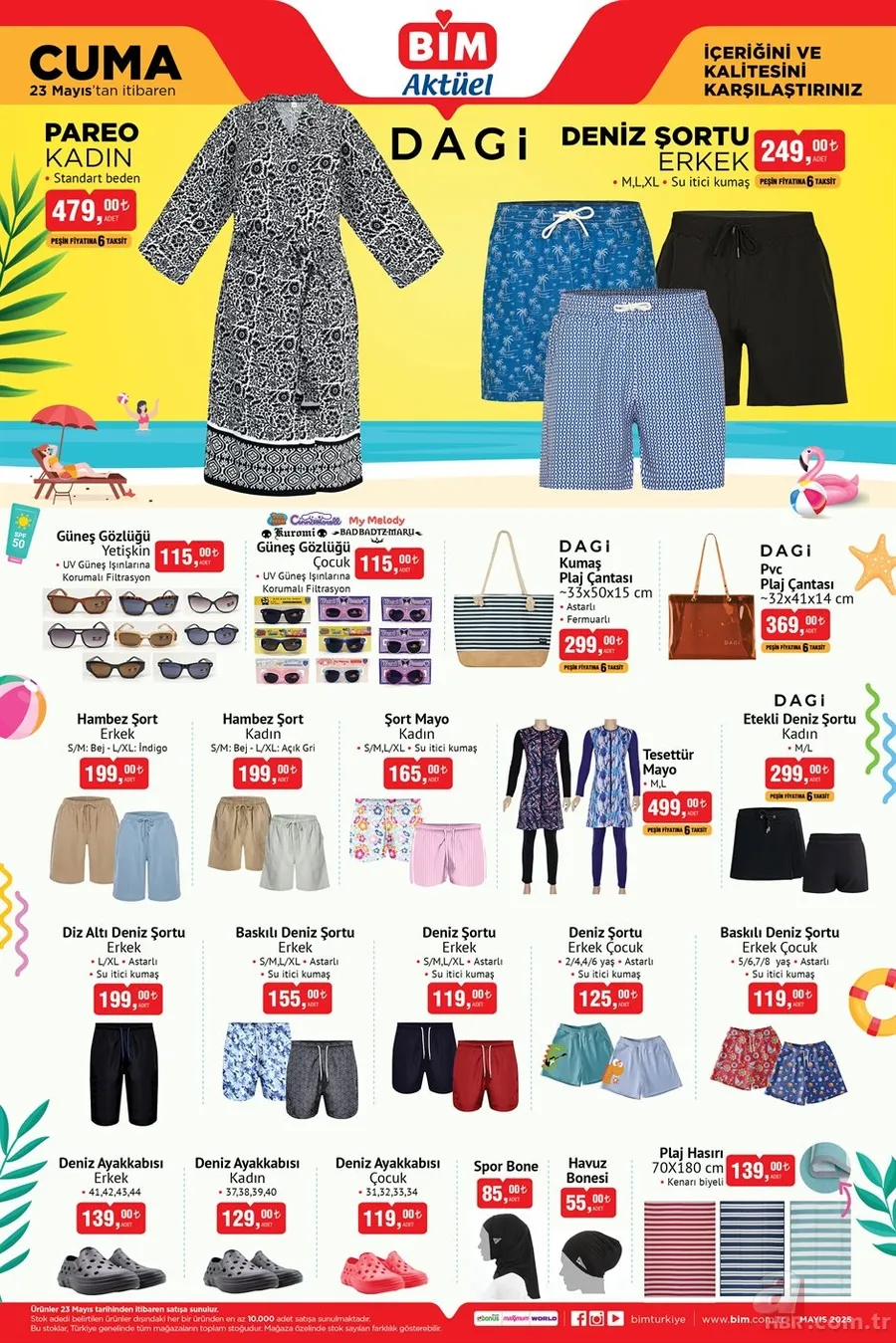 23 Mayıs BİM aktüel ürünler kataloğu | Tatil hazırlığı başladı: bu fiyatlar kaçmaz! Tesettür mayo, güneş kremi, plaj çantası 6