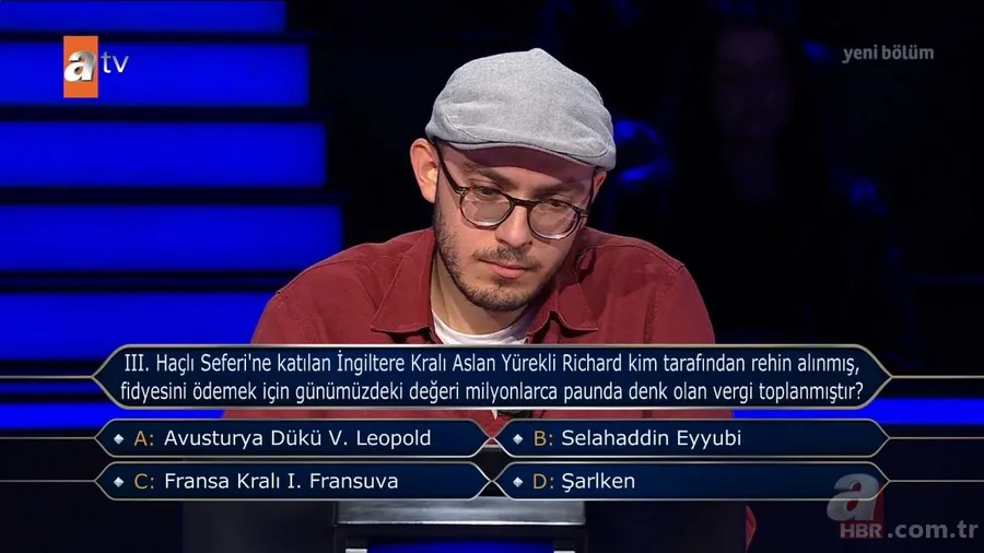 Milyoner’de "3. Haçlı Seferi" sorusunun yanıtı merak uyandırdı! “Selahaddin Eyyubi mi? 5. Leopold mı?...” 23