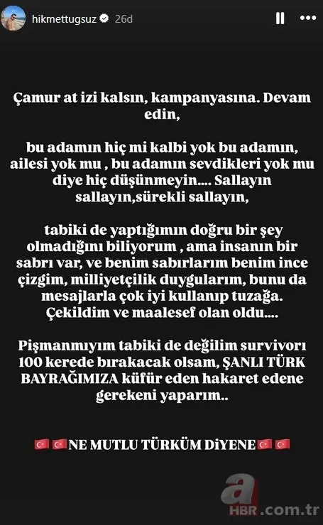 Hikmet Tuğsuz sessizliğini bozdu! Survivor'dan ayrılma nedeni... 6
