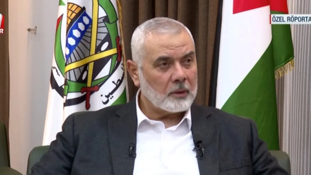 Hamas lideri Haniye A Haber’e özel konuşmuştu: Devletimizi kurana kadar pes etmeyeceğiz