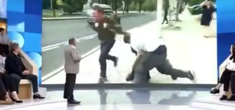 Rus muhabire canlı yayında saldırı