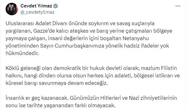 İsrailli Bakan Katz’dan Başkan Erdoğan’a ölümle tehdit: Sonun Saddam gibi olur | Türkiye’den peş peşe tepkiler