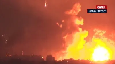 İsrail’den Beyrut’a bomba yağmuru!