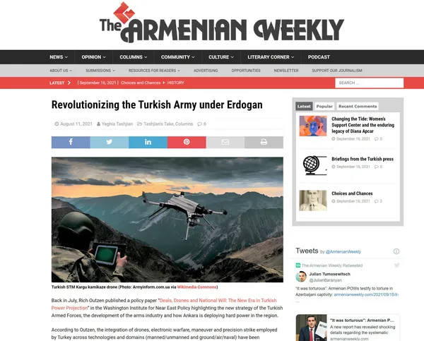 Ermeni basınından Başkan Erdoğan’a övgü dolu sözler