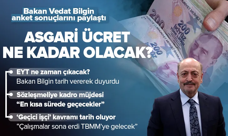 Bakan Vedat Bilginden EYT açıklaması