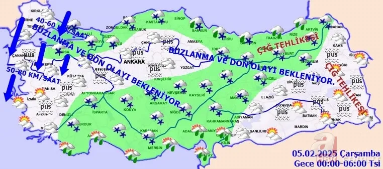 İstanbul'da karakış Sibirya soğukları ile başladı! Kar yağışı ne kadar sürecek? 14