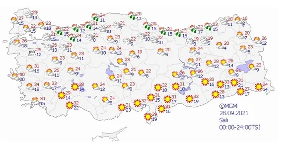 1632662856012.jpg Meteorolojiden son dakika sağanak yağış uyarısı! İstanbul ve birçok il için gün verildi! İstanbul Ankara İzmir'de bu hafta hava nasıl olacak? - 5