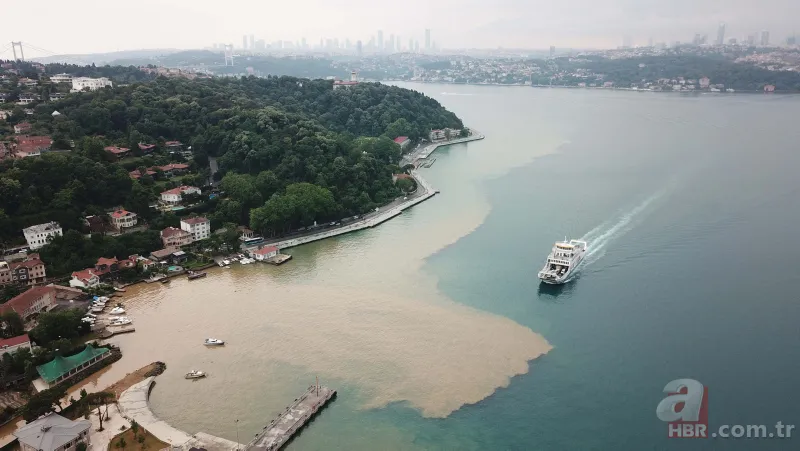 İstanbul Boğazı'na çamurlu su aktı! Havadan böyle görüntülendi 5