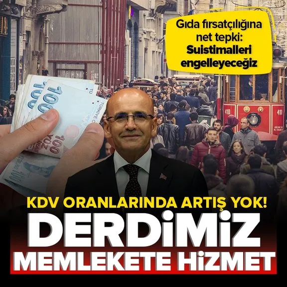 Hazine ve Maliye Bakanı Mehmet Şimşek’ten o iddialara sert tepki: Bizim derdimiz memlekete hizmet! Gıdadaki KDV fırsatçılığına net cevap: Engelleyeceğiz