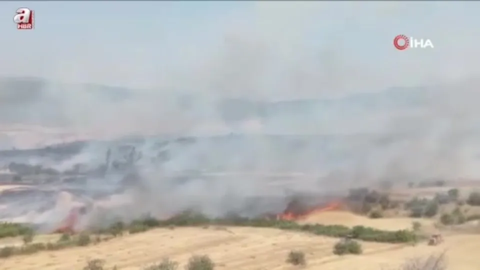 Balıkesir Kepsut’ta arazi yangını