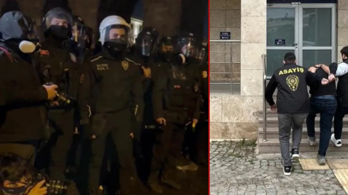 Saraçhane'de polisi tehdit eden provokatör yakalandı! Seni emekli olduğunda bulacağım demişti