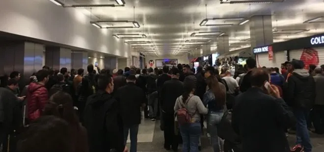 Atatürk Havalimanı yönüne metro seferleri durdu