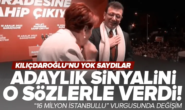 Akşener’den Kılıçdaroğlu’na İmamoğlu göndermesi