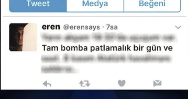 "Tam bomba patlamalık bir gün" tweetine beraat - 1