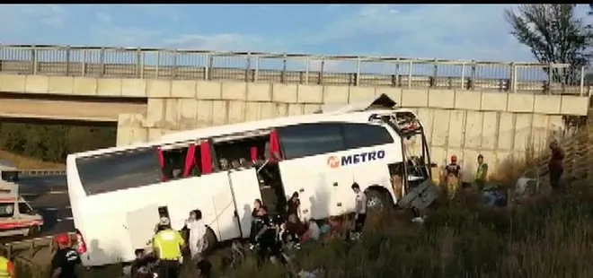 Son dakika: Sarıyer Kuzey Marmara Otoyolu’nda otobüs yoldan çıktı: Çok sayıda ölü ve yaralı var