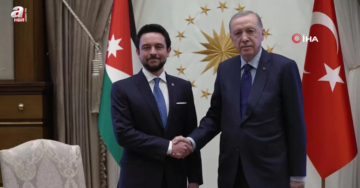Başkan Erdoğan Ürdün Haşimi Krallığı veliaht prensi Hüseyin Bin Abdullah’ı kabul etti