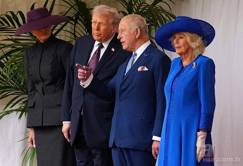 İngiltere ziyaretinde Melania Trump'tan dikkat çeken mesaj! Şapkasıyla verdi 19