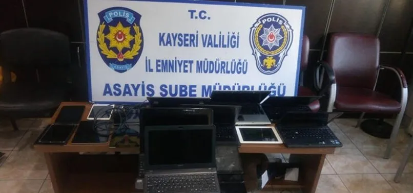 Kayseri'de elektronik eşya hırsızlığına 2 gözaltı