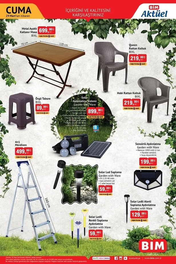29 Mart BİM aktüel ürünler kataloğu yayınlandı! BİM’de bu hafta elektronik ve bahçe ürünlerinde indirim var - 3
