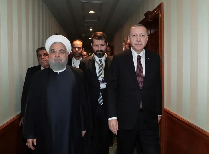 Erdoğan, Putin ve Ruhani zirvesinden kareler