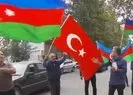 Azerbaycanda büyük coşku! Türkiye ve Azerbaycan bayrakları dalgalanıyor! A Haber ekibi sıcak noktada