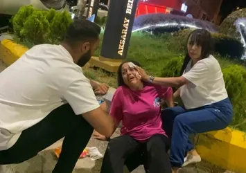 Kendi yarasını unutup hamile arkadaşının yarasını sardı