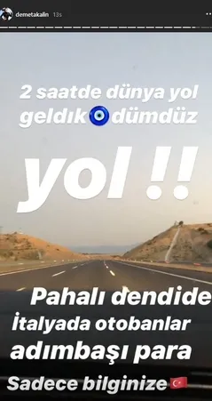 Demet Akalın'dan dikkat çeken İstanbul-İzmir otoyolu paylaşımı - 1