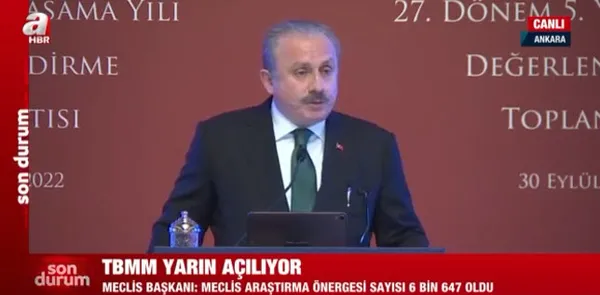 Son dakika: TBMM yarın açılıyor! Mustafa Şentop’tan önemli açıklamalar! Semra Güzel’in vekilliği düşecek mi?