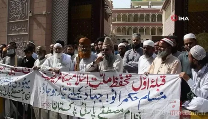 Pakistan’da Filistin’e destek gösterisi düzenlendi