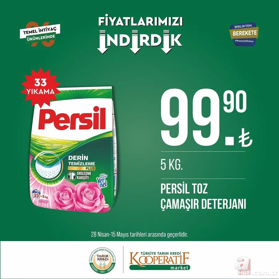 TARIM KREDİ MARKETlerinde indirimsiz ürün kalmadı! Ucuzluk başladı! Sucuk, Tereyağı, peynir, et, şeker, çay, tuvalet kağıdı... 15