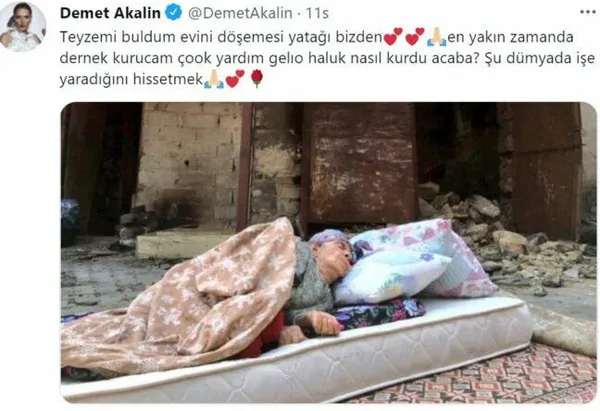Demet Akalın Manavgat'taki yangında evini kaybeden teyzeye verdiği sözü tuttu - 2