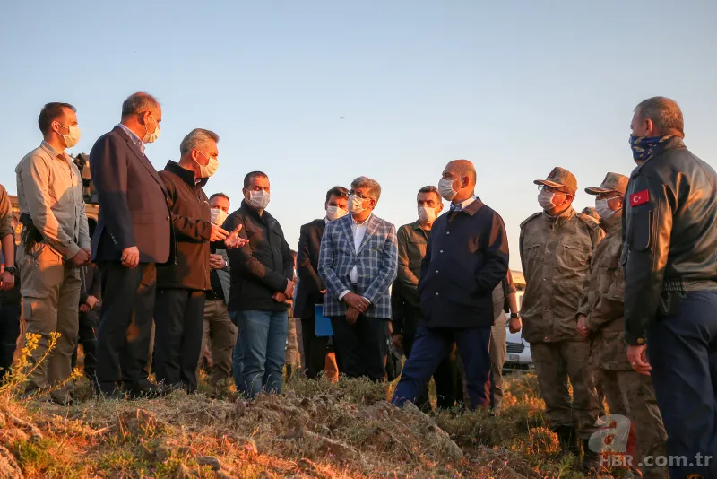 Van'da keşif uçağı düştü! Olay yerinden görüntüler... 7