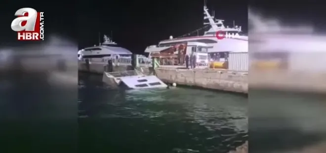 BUDO iskelesinin yanında tekne battı