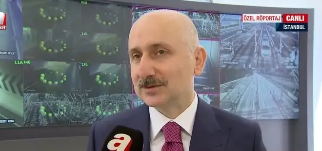 Son dakika: Avrasya Tüneli nasıl izleniyor? A Haber tünelin kalbinde! Ulaştırma ve Altyapı Bakanı Adil Karaismailoğlu A Haber’de anlattı