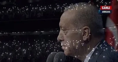 Tüm salon Kardan Aydınlık şiirinde tek ses oldu! Başkan Erdoğan liderliğinde Filistin'deki acımasız katliam unutulmadı