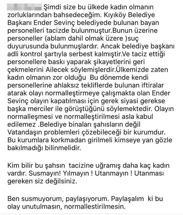 CHP'de taciz skandalı! Kıyıköy Belediye Başkanı Ender Sevinç iki kadın çalışanı taciz etti - 3