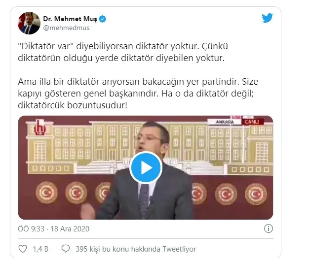 Başkan Erdoğan hakkında hadsiz ifadeler kullanan CHP’li Özgür Özel’e AK Parti’den sert yanıt
