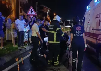 Tekirdağ'da otomobilin yayalara çarptı