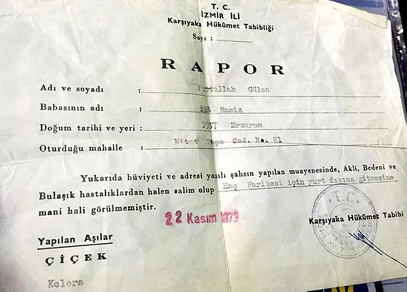 FETÖ elebaşısı Gülen'in 43 yıllık sağlık raporu - 1