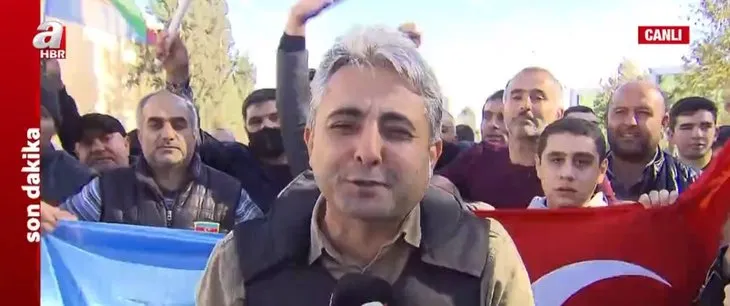 Son dakika: Karabağ'ın kalbi Şuşa kenti işgalden kurtarıldı! Azerbaycanlı vatandaşlar A Haber canlı yayınında gözyaşlarıyla sevindi