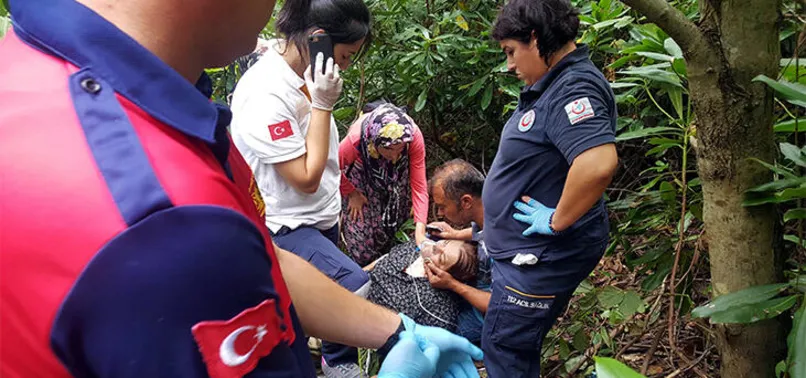 Zonguldak'ta kestane topluyordu! Saniyeler içinde bu hale geldi...
