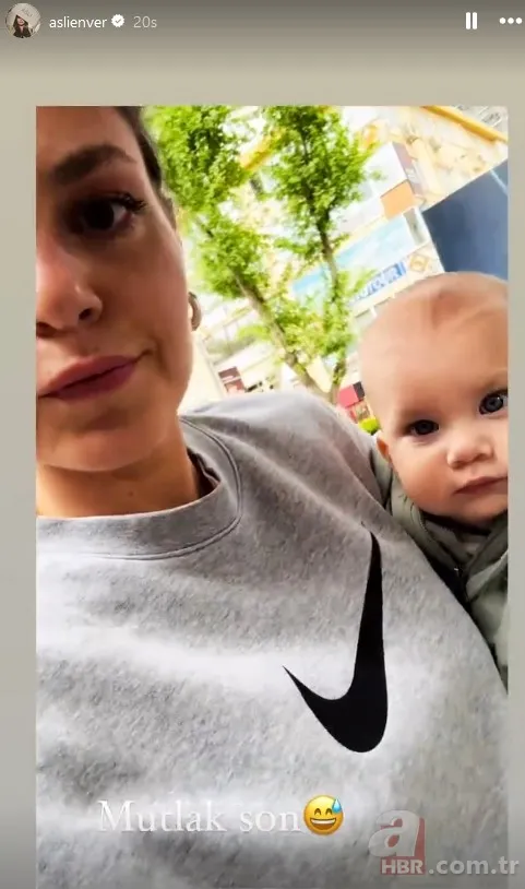 Aslı Enver müjdeyi verdi! Oyunculuğa geri mi dönüyor? 10 aylık kızı Elay ile birlikte... 6