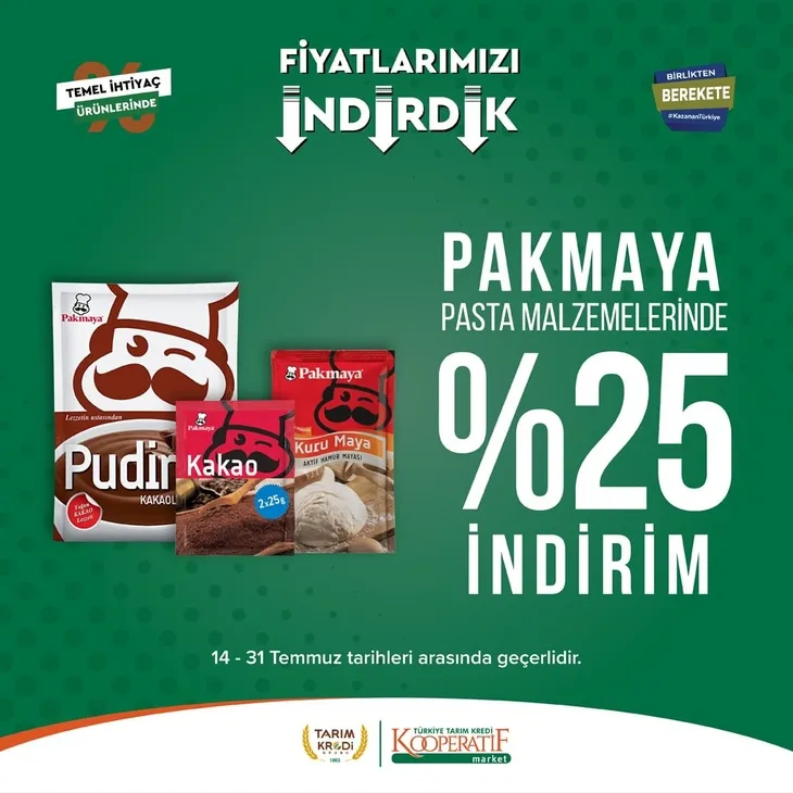 Tarım Kredi Market indirimlerinde son 6 gün! Katalogda yok yok! Çamaşır deterjanı 99.90, Ayçiçek yağı 36.90, Süzme peynir 64.90, zeytin 57.90 TL...