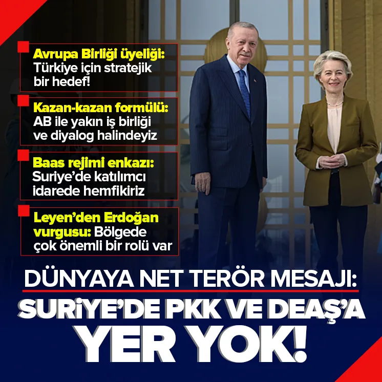 Erdoğandan net terör mesajı: Suriyede yeri yok!