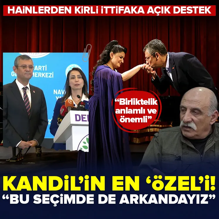 CHP ve DEM ittifakına Kandilden tam destek