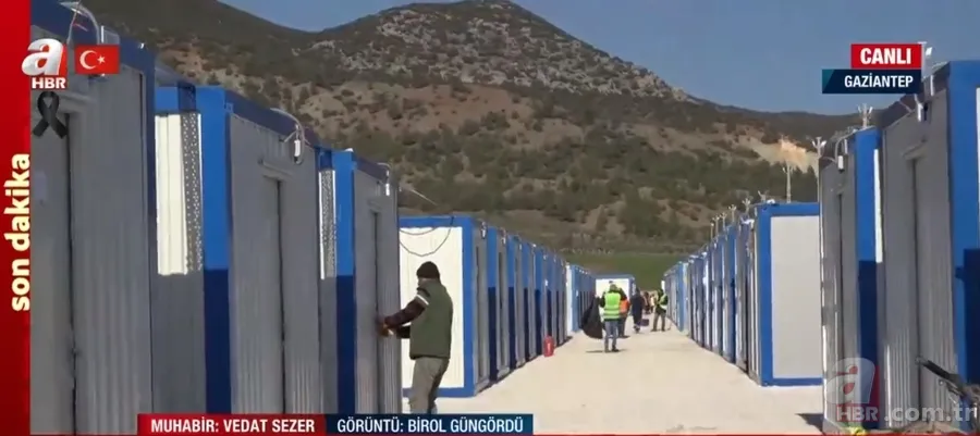 Gaziantep İslahiye'deki konteyner kentte yaşam başladı! Kalyon Holding 12 günde AFAD'a teslim etti 9