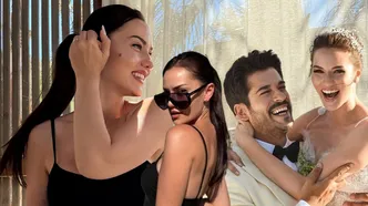 2 çocuk annesi Fahriye Evcen'den peş peşe tatil pozları